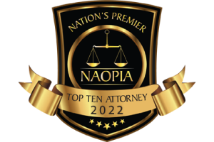 Nations Premier / Top Ten Attorney 2022 - Badge